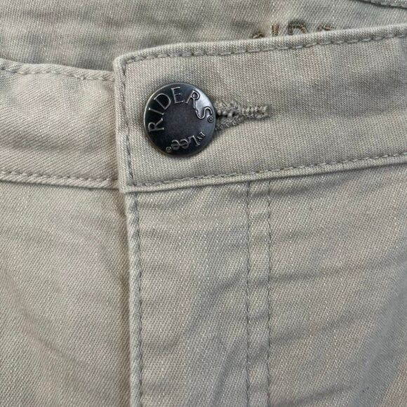 Lee Riders Relaxed Fit Capri Jeans Tan Denim High Rise Cropped Plus Sz 18 M - Picture 3 of 3